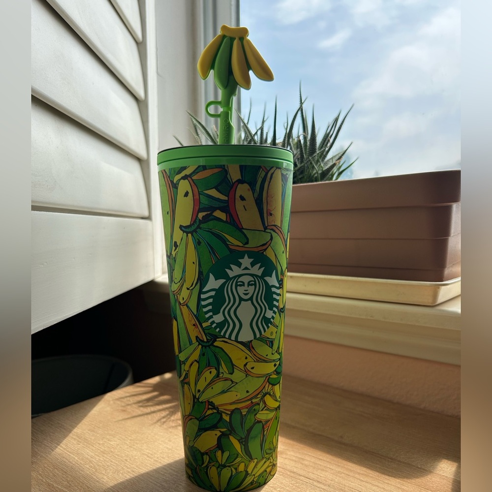 PRICE DROP Farm Rio x Starbucks Limited edition Tumbler Board Banana
